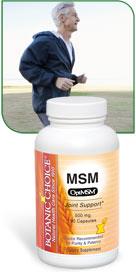 MSM provides Sulphur which benefits joints for health and wellness